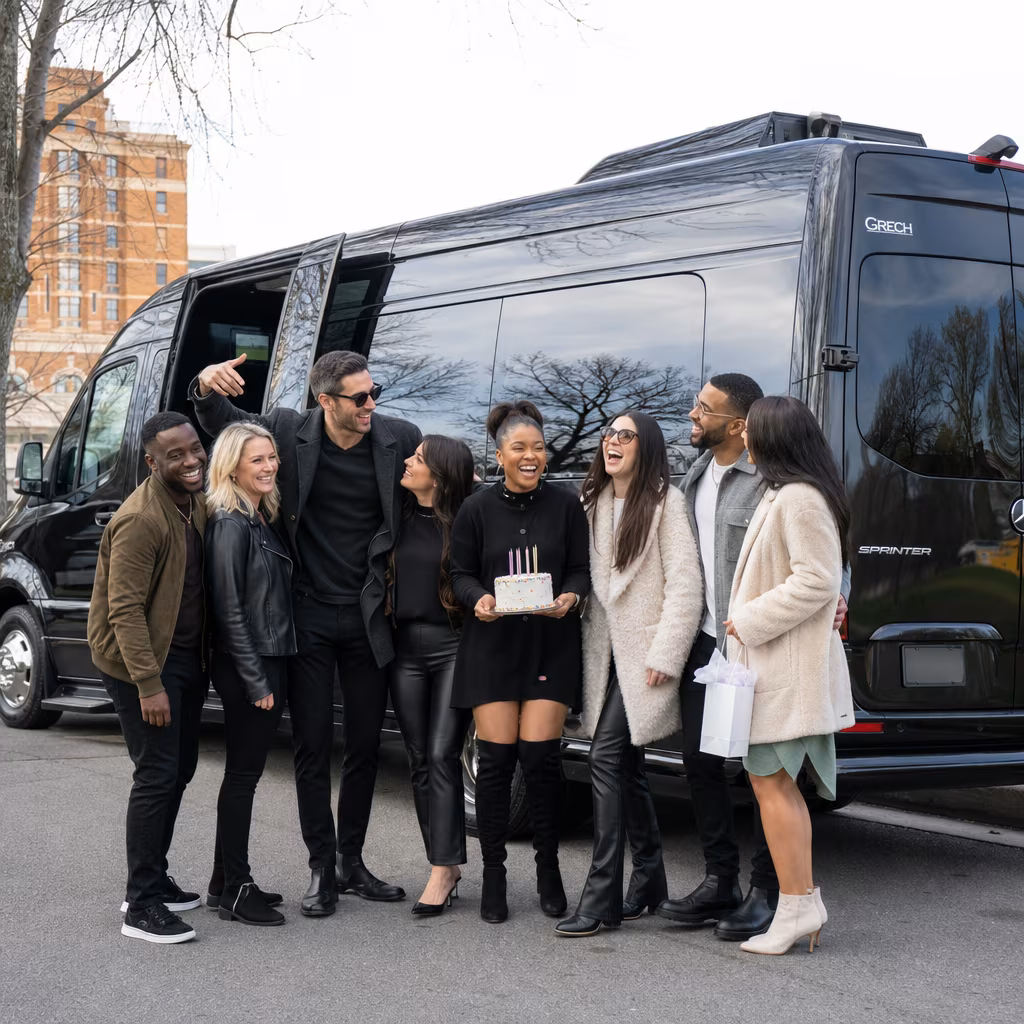 Birthday party bus